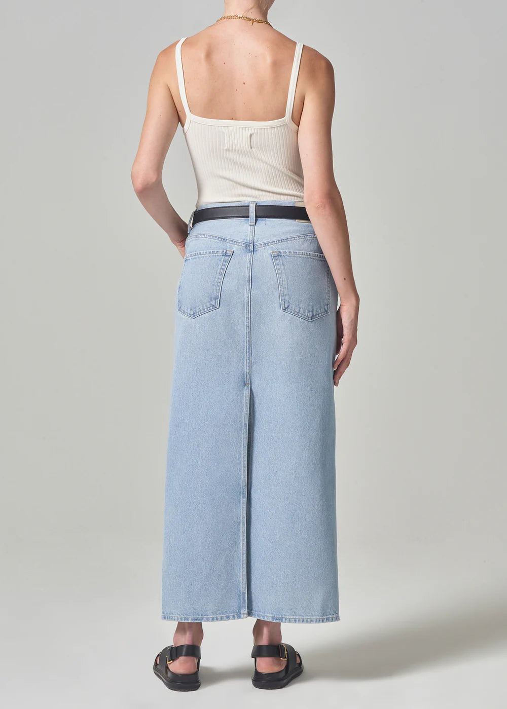 Verona Column Skirt in Frequency