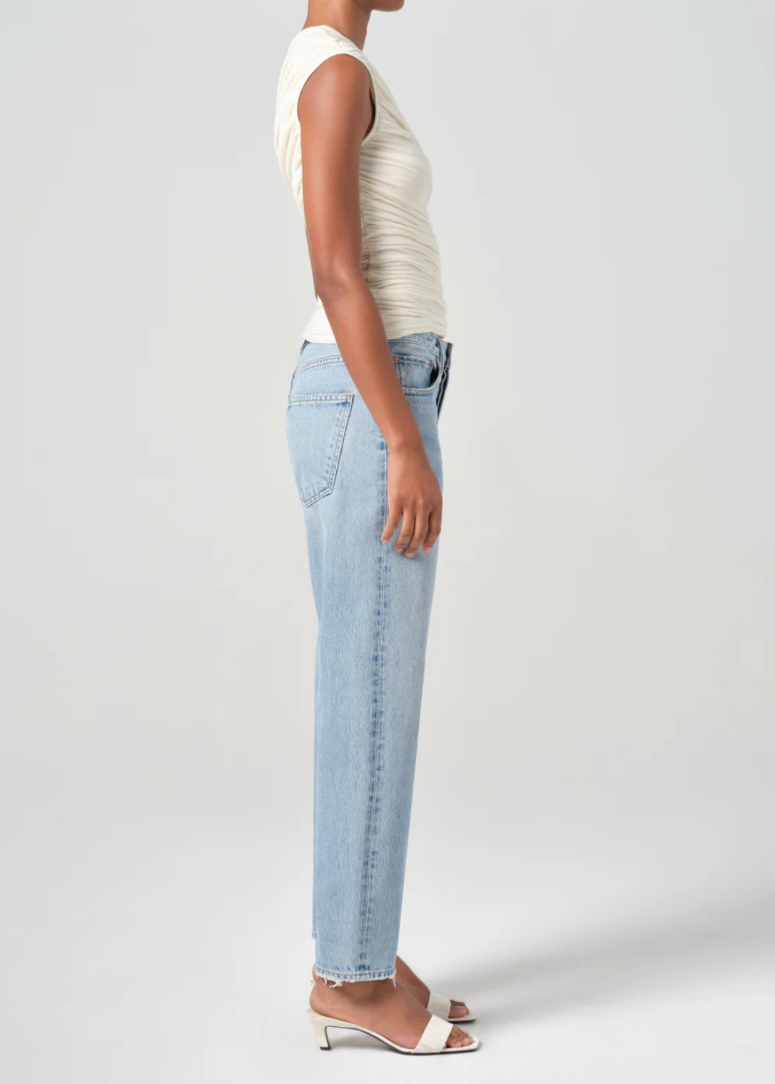 90's Crop Mid Rise Straight in Force