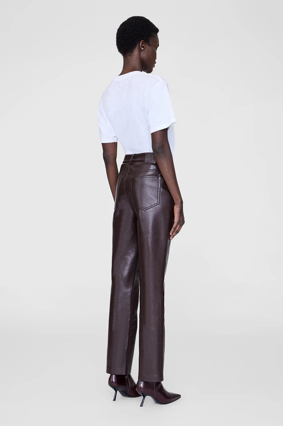 Bruno Pant in Deep Brown Recycled Leather