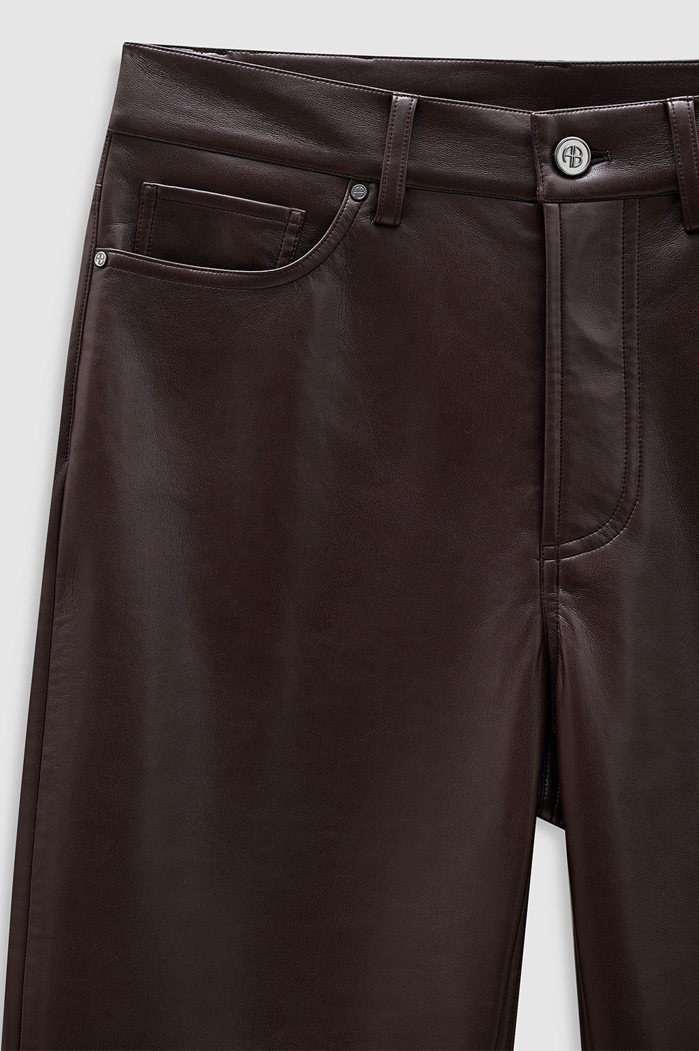 Bruno Pant in Deep Brown Recycled Leather