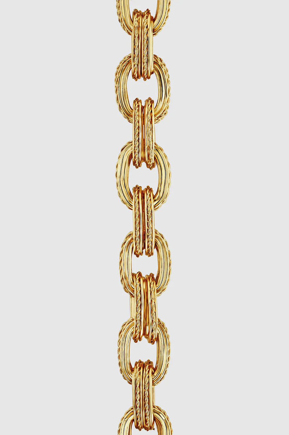 Double Link Chain Bracelet in Gold