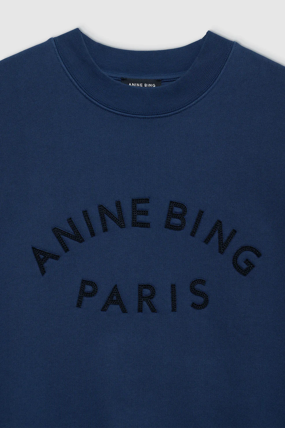 Jaci Sweatshirt Paris in Washed Navy
