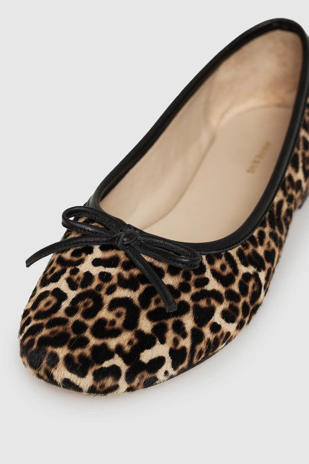 Jamie Flats in Leopard Calf Hair