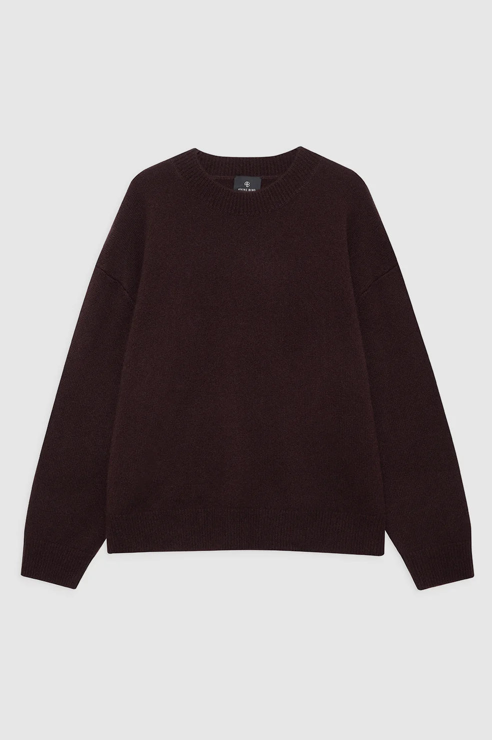 Lee Crew Sweater in Deep Brown