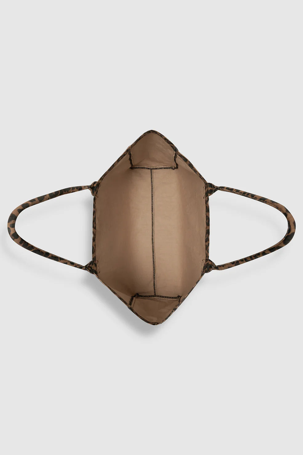 Leo Canvas Tote in Black and Brown Leopard
