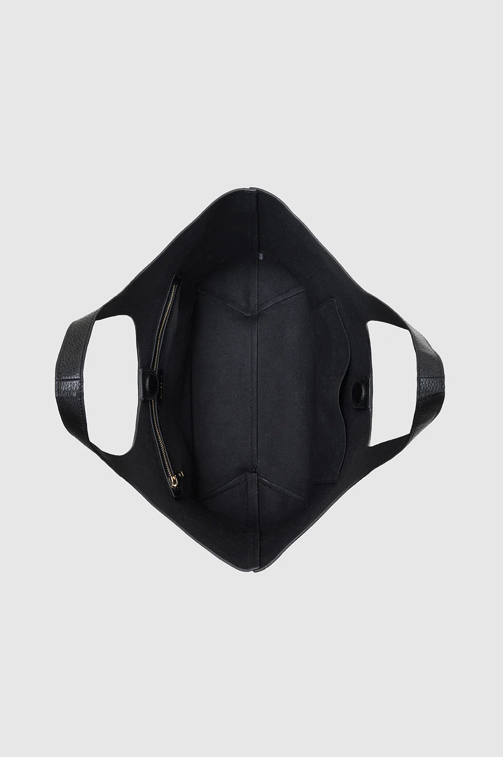 Medium Lili Tote in Black Pebbled