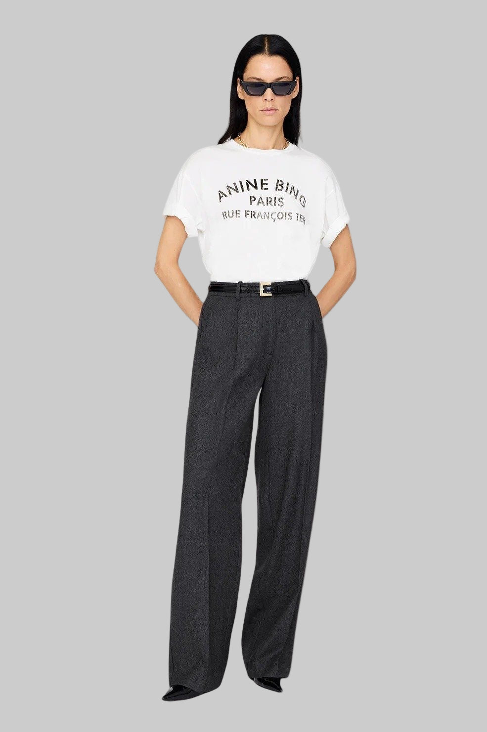 Trent Trouser in Dark Heather Grey