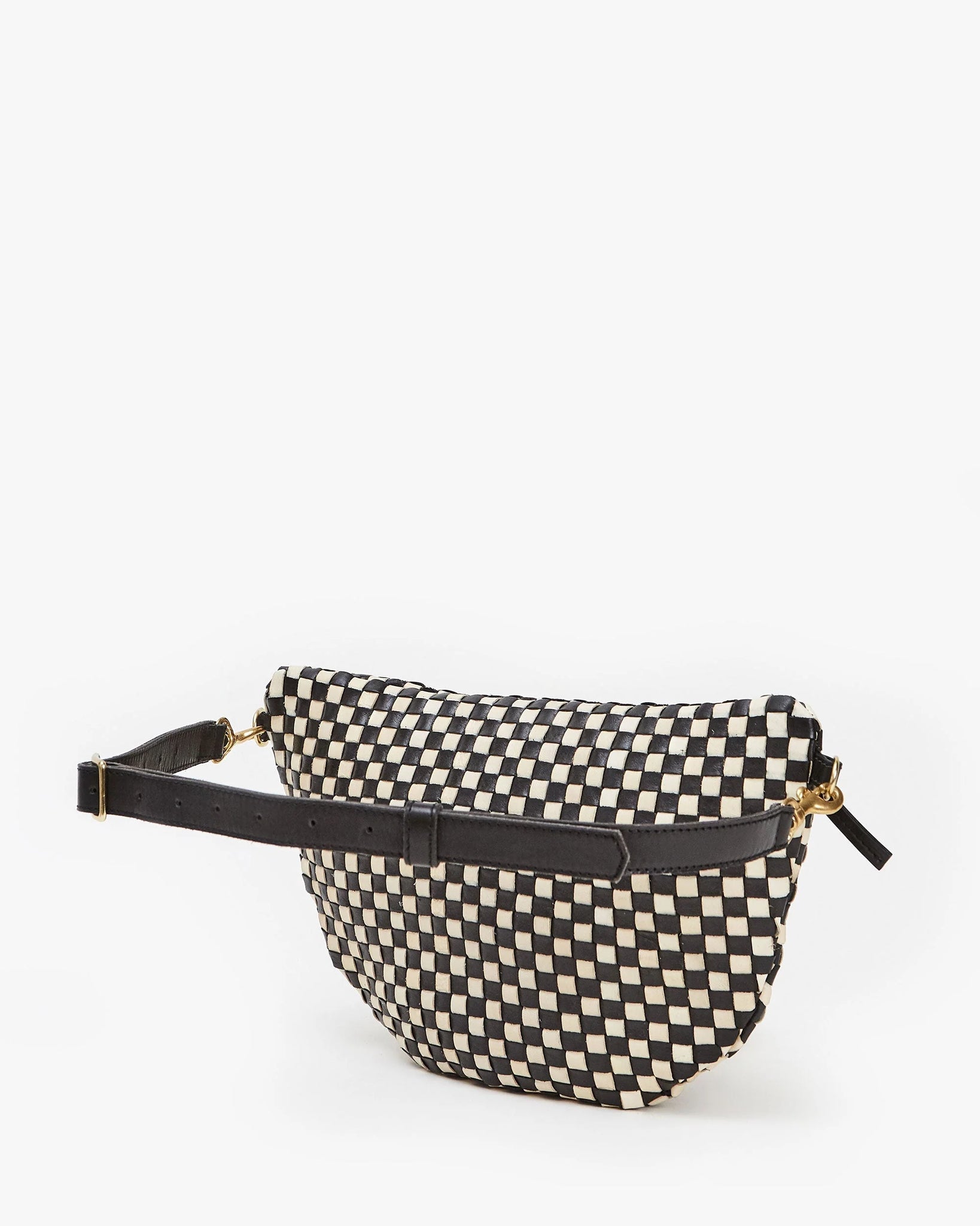 Grande Fanny in Black/Cream Woven Checker