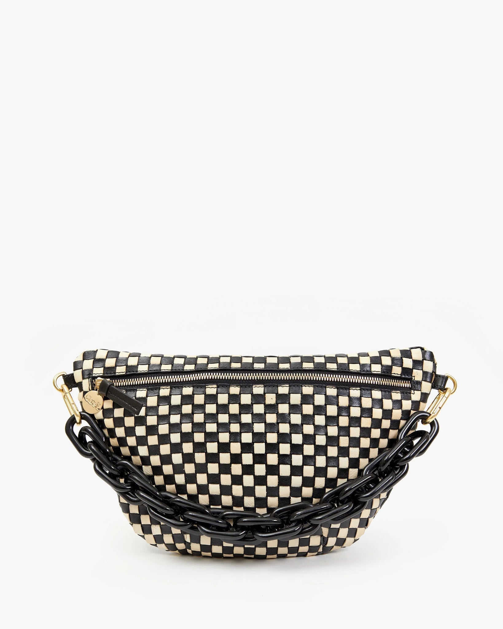 Grande Fanny in Black/Cream Woven Checker