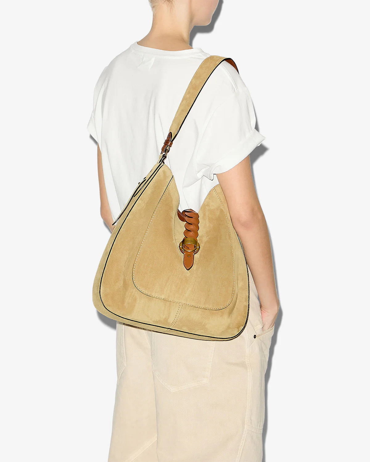 Altay Hobo Bag in Beige
