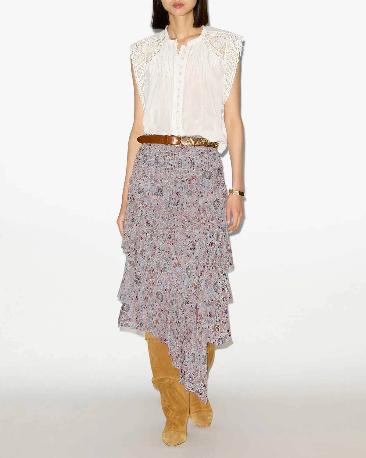 Brigitte Skirt in Plum