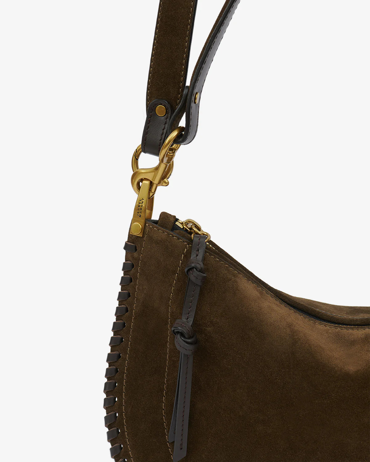 Oskan Soft Zip Bag in Bronze