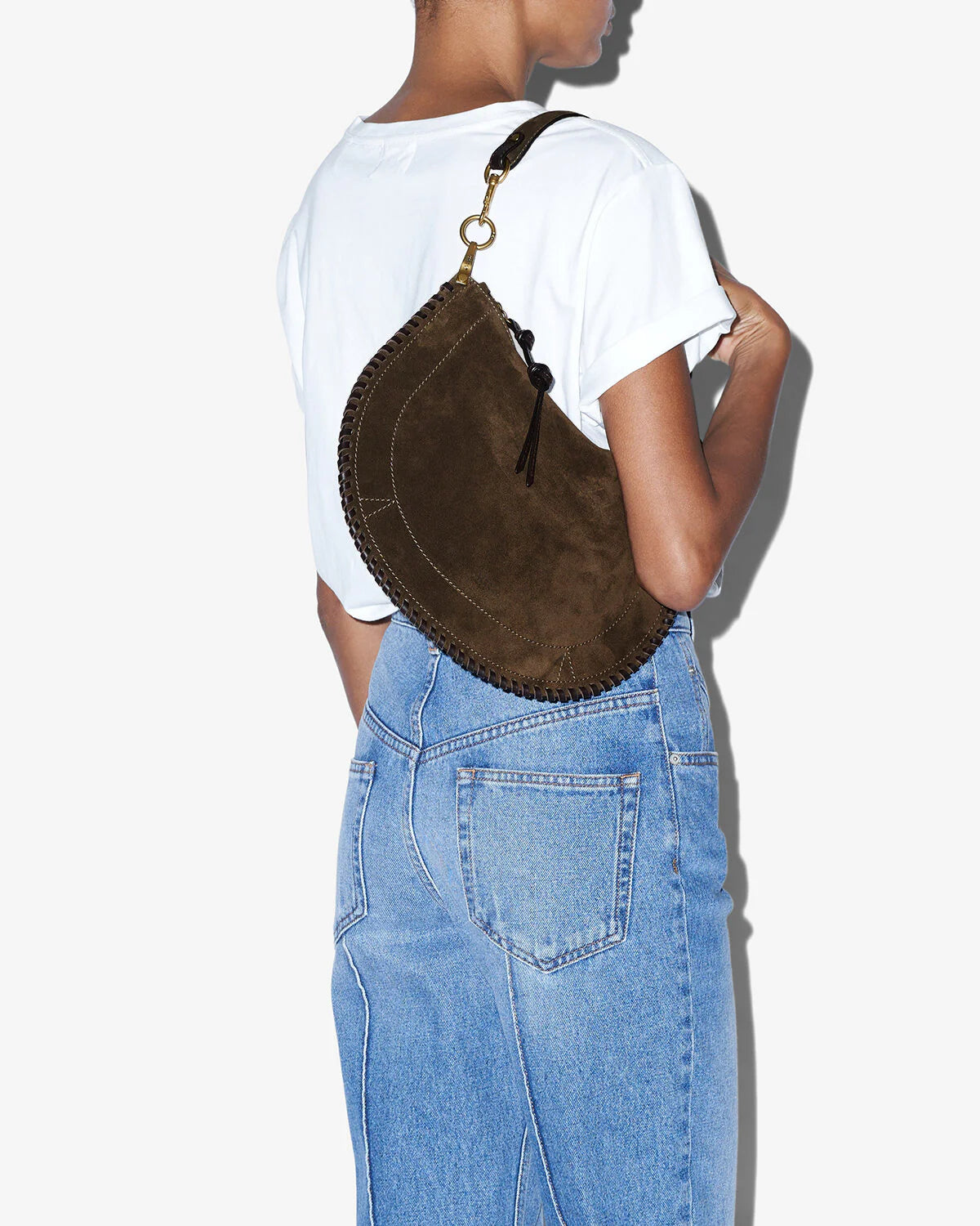 Oskan Soft Zip Bag in Bronze