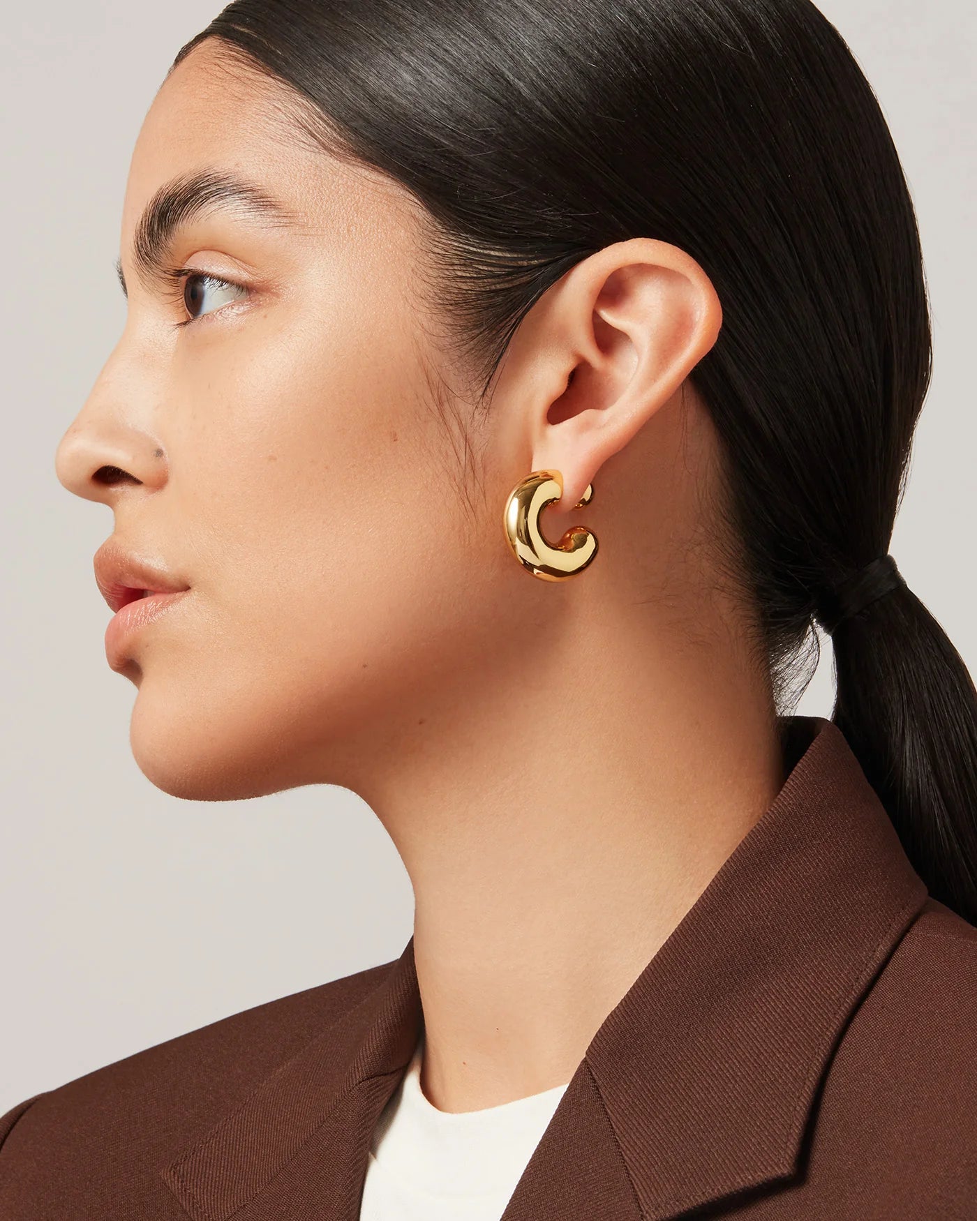 Tome Hoops Large in Gold