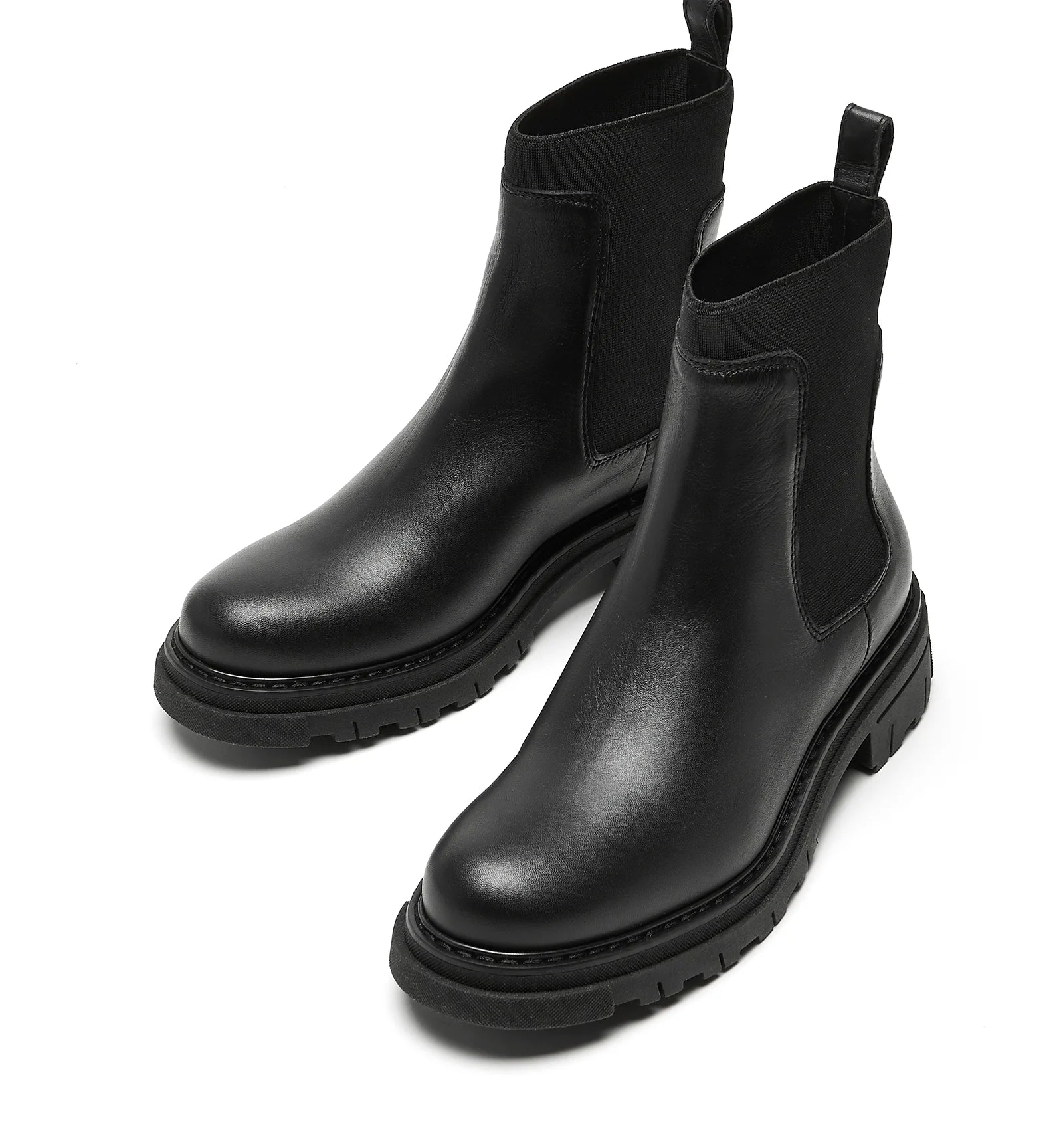 Darren Leather Boot in Black