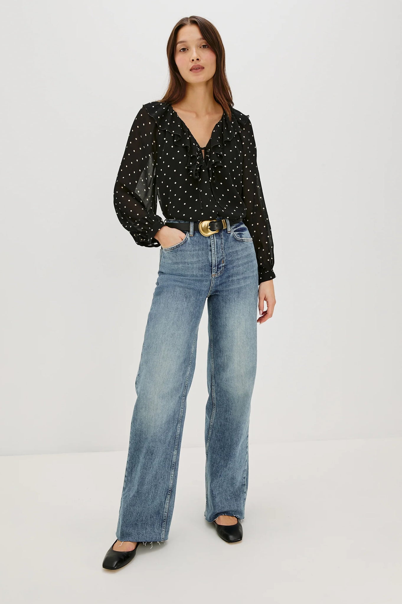 Honora Top in Polka Dots
