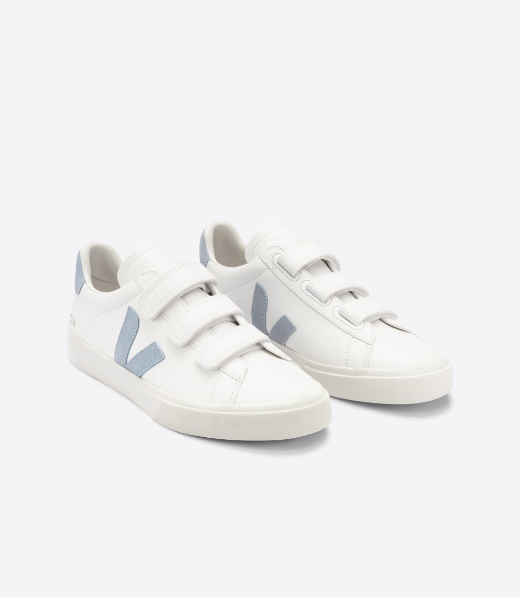Recife Chromefree Leather in White Steel