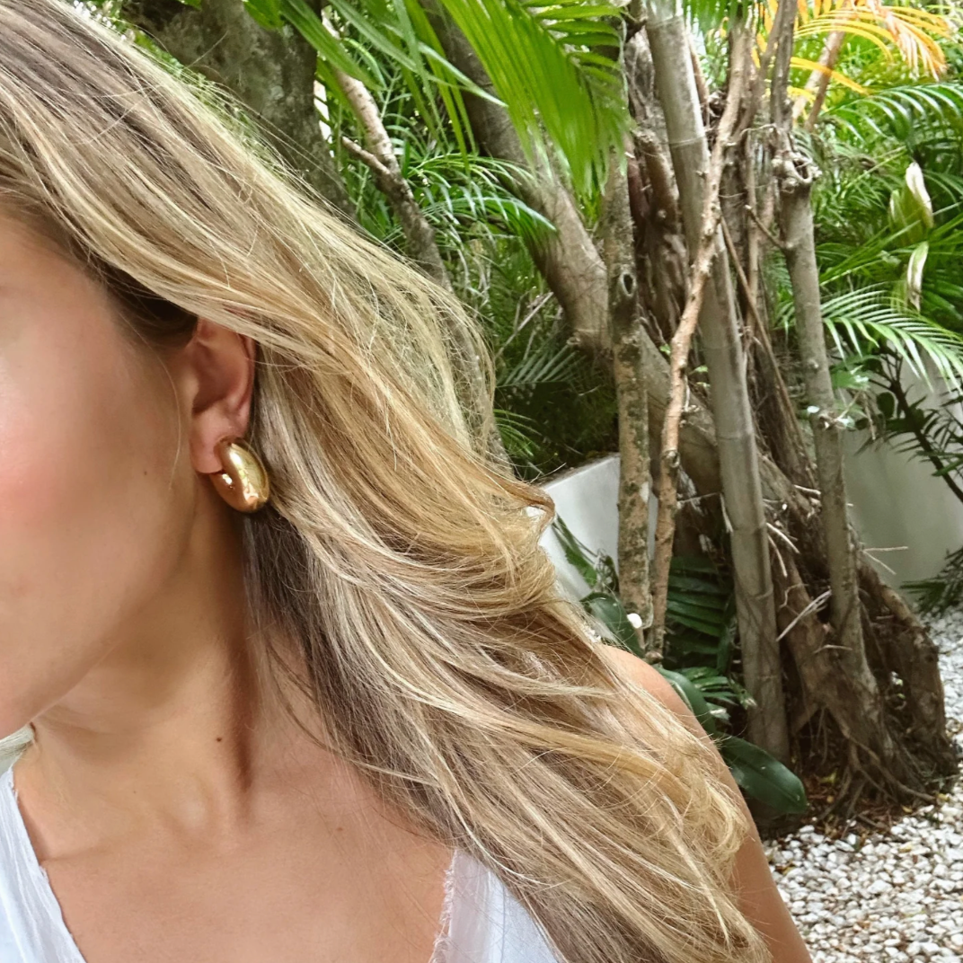 Chubby Hoops in Sterling Silver