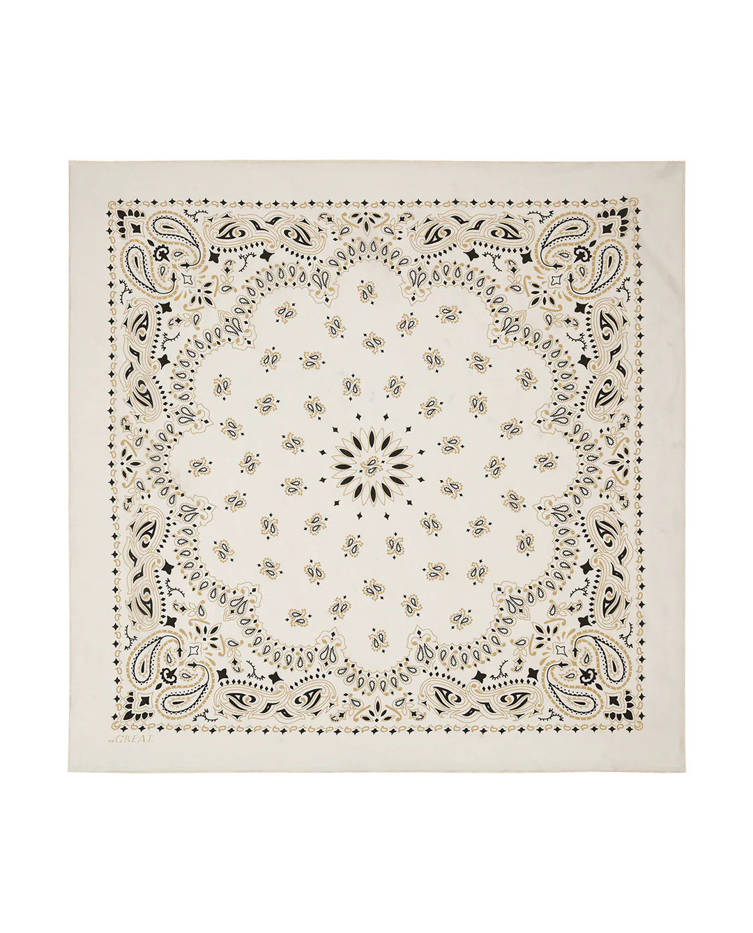The Silk Bandana. Cream