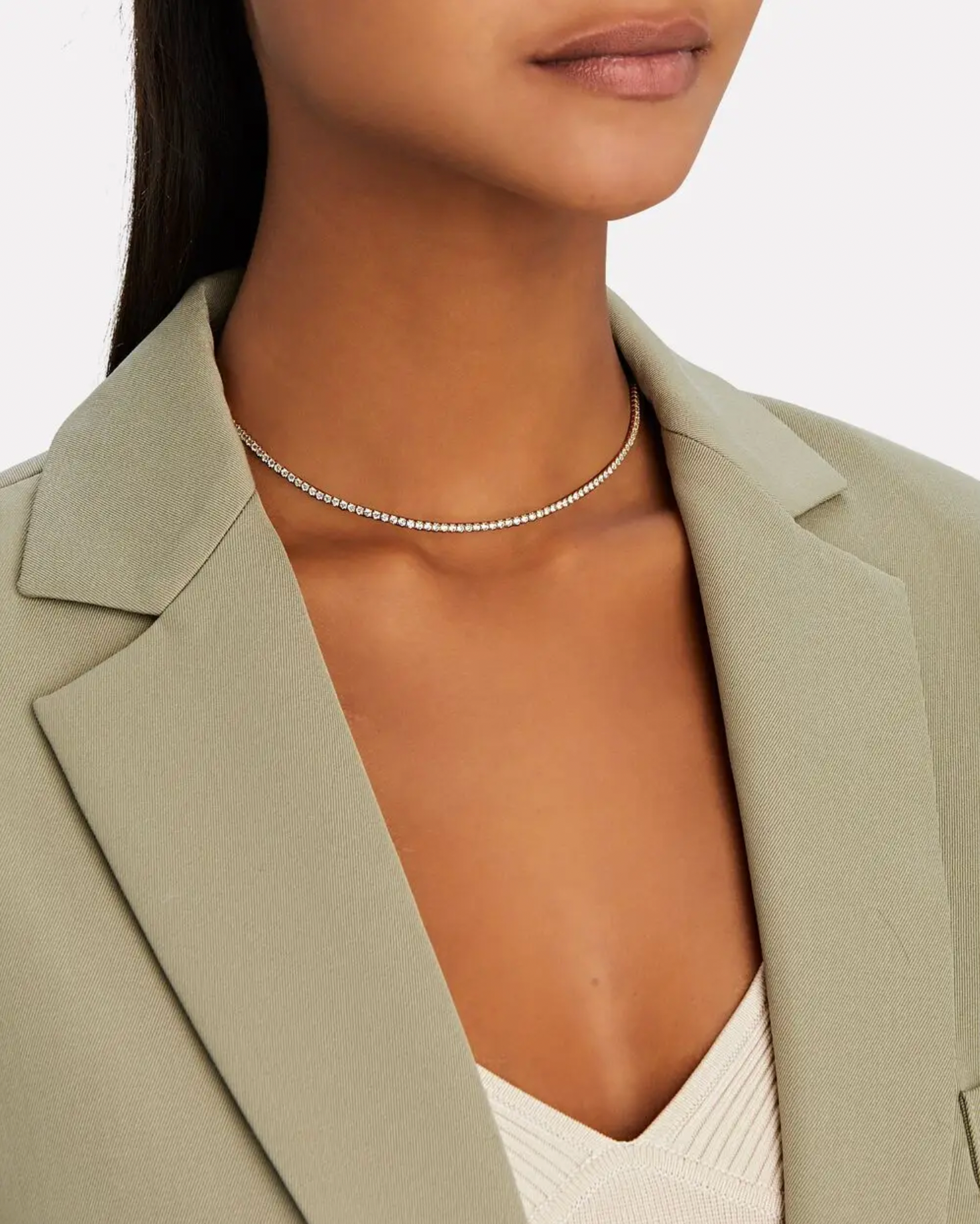 Tish Tennis Necklace in Gold