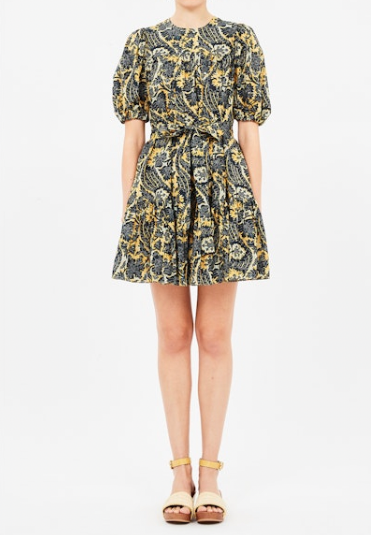 Rosalie Short Sleeve Mini Dress in Luna