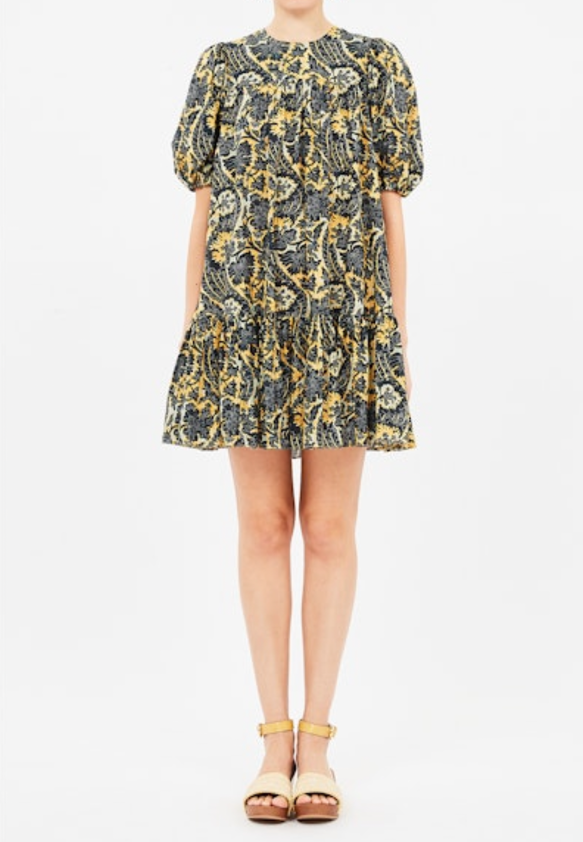 Rosalie Short Sleeve Mini Dress in Luna