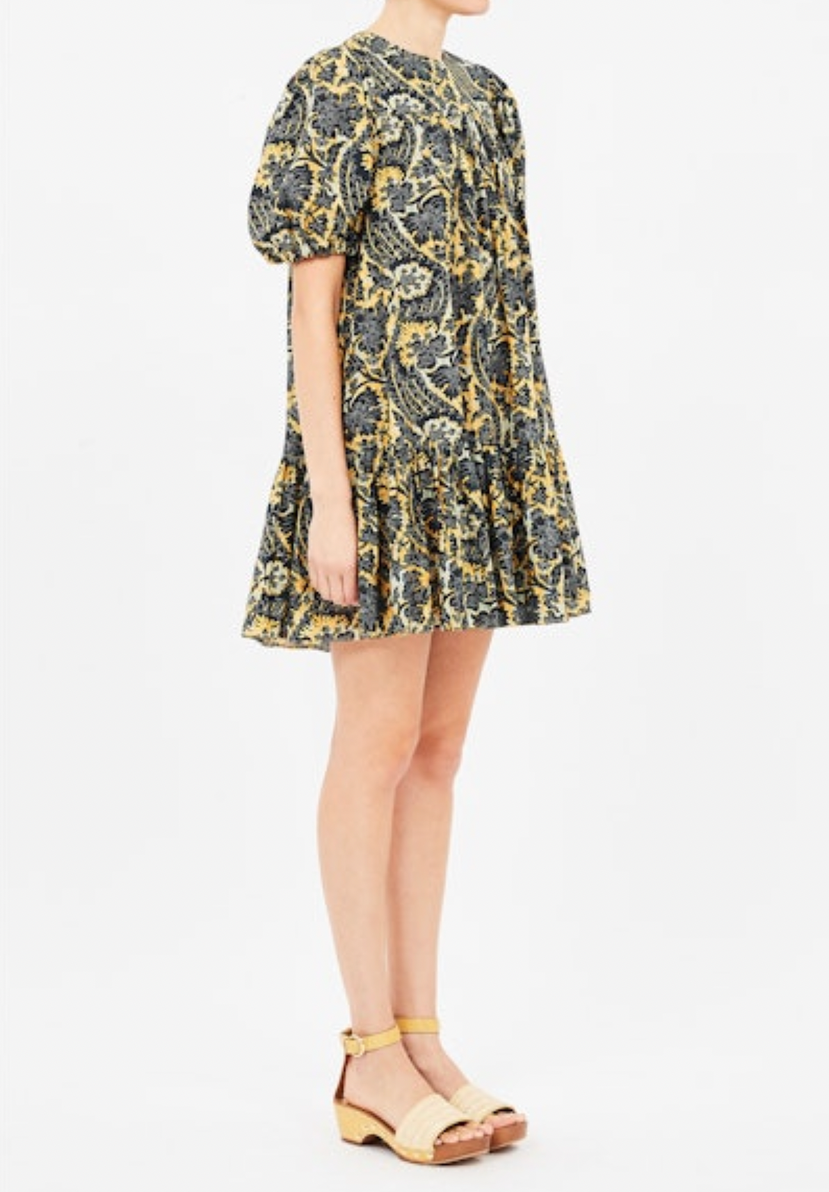 Rosalie Short Sleeve Mini Dress in Luna