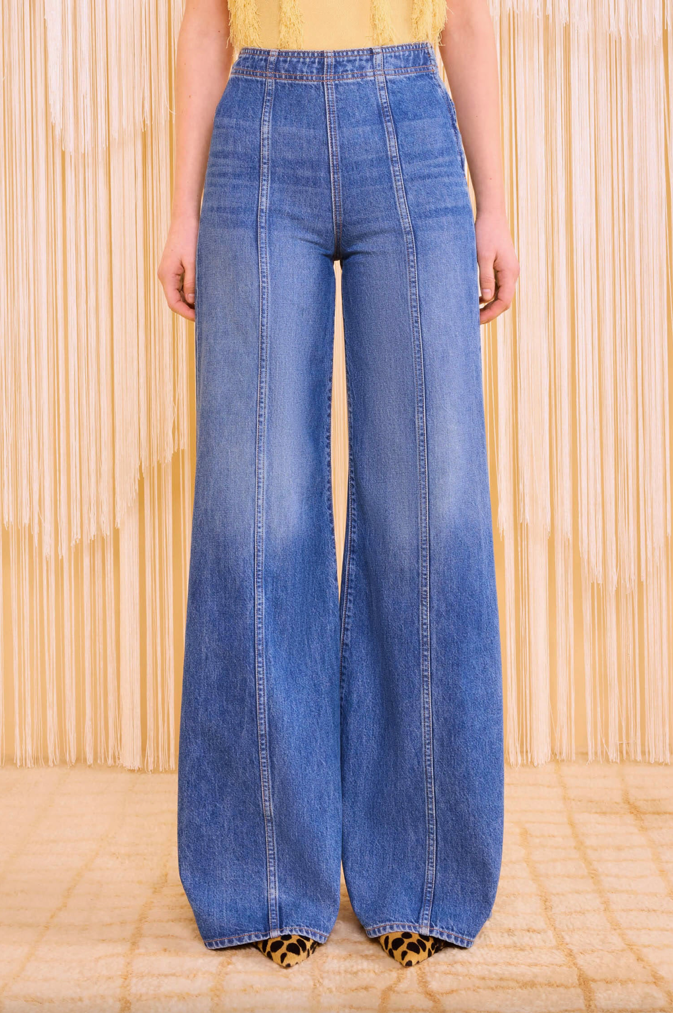 The Bianca Wide Leg Jean in Danube