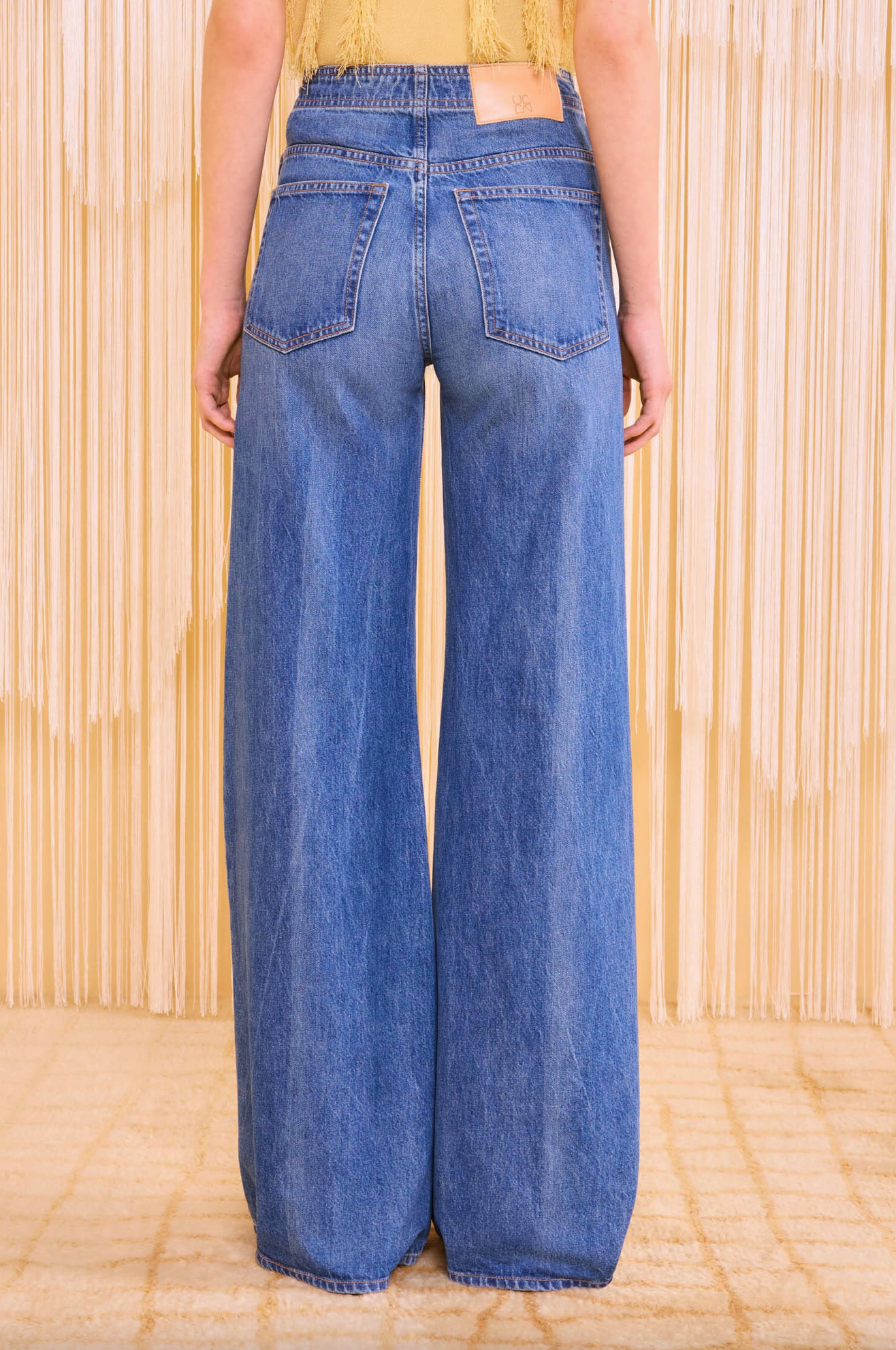 The Bianca Wide Leg Jean in Danube