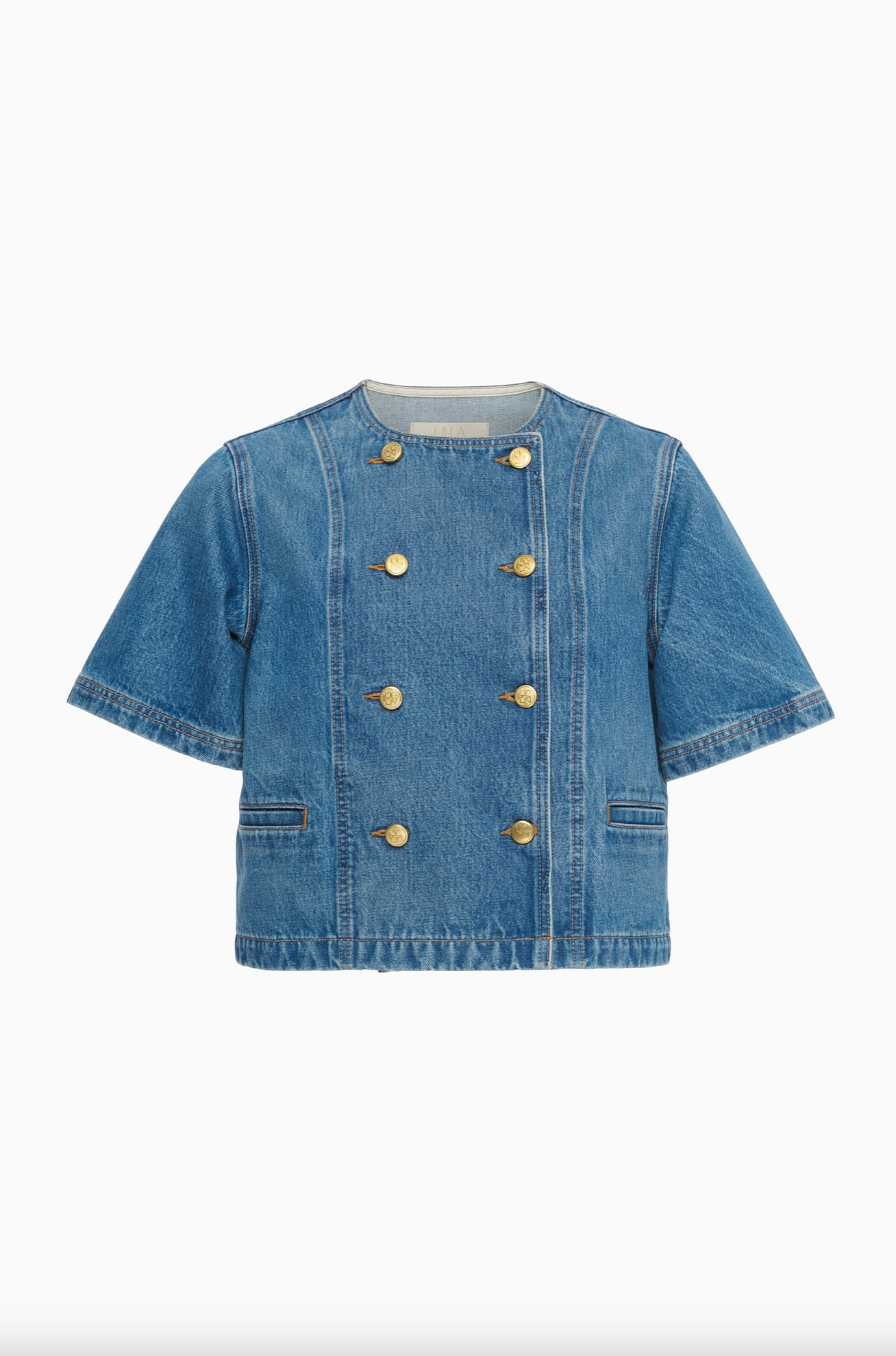 The Serge Short Sleeve Jacket in Danube