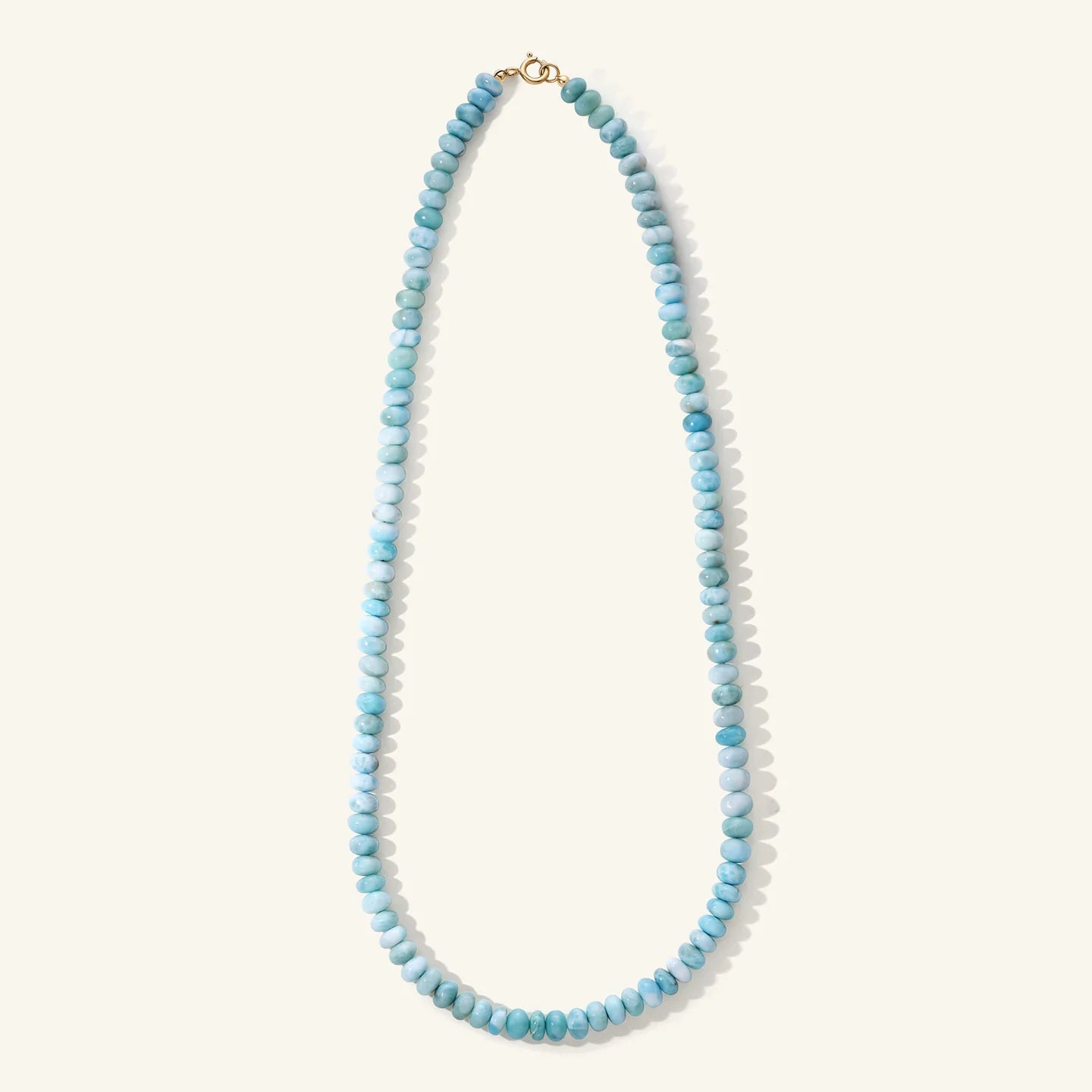 Larimar Beaded Necklace - 20"