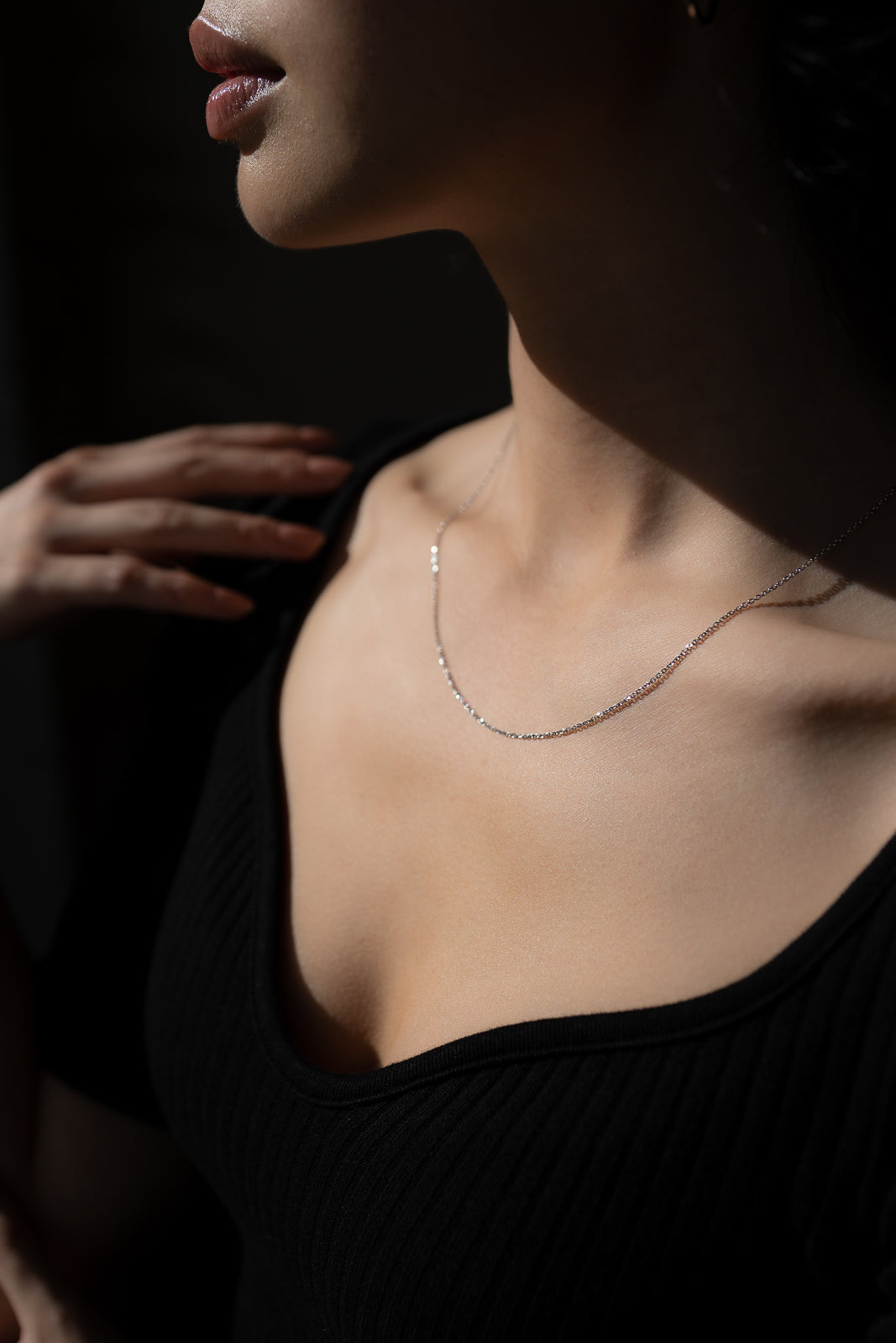 Lynn Necklace | 10k White Gold | 18"