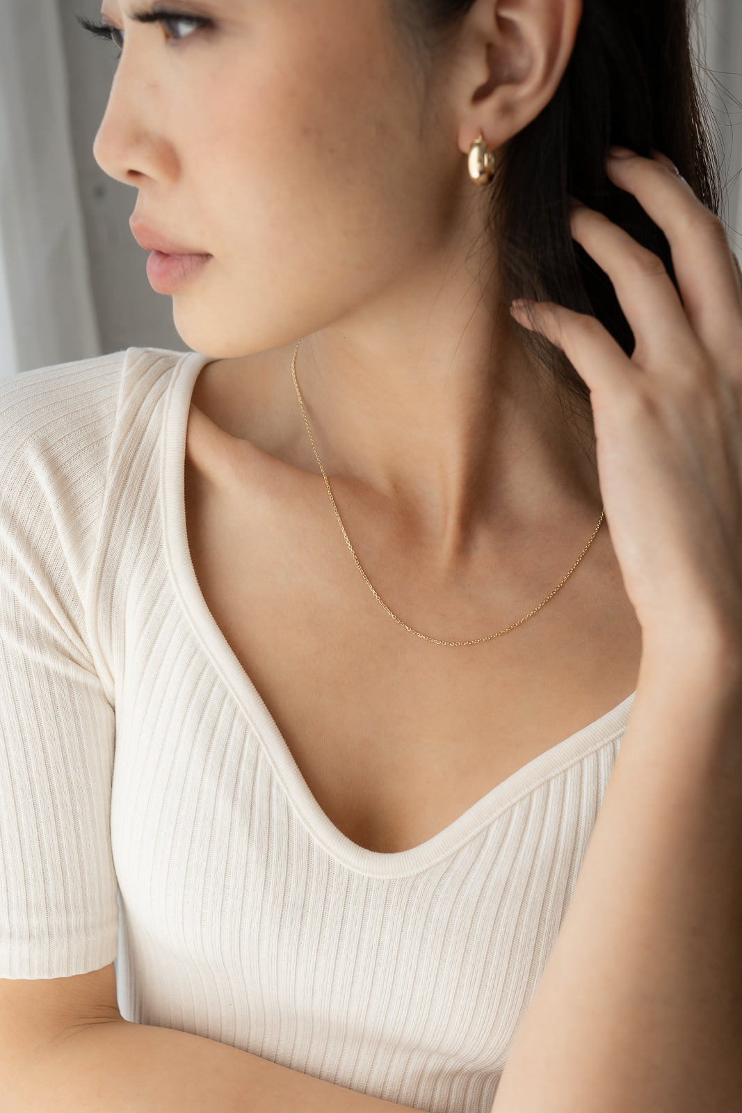Leah Necklace | 10k Gold | 18"