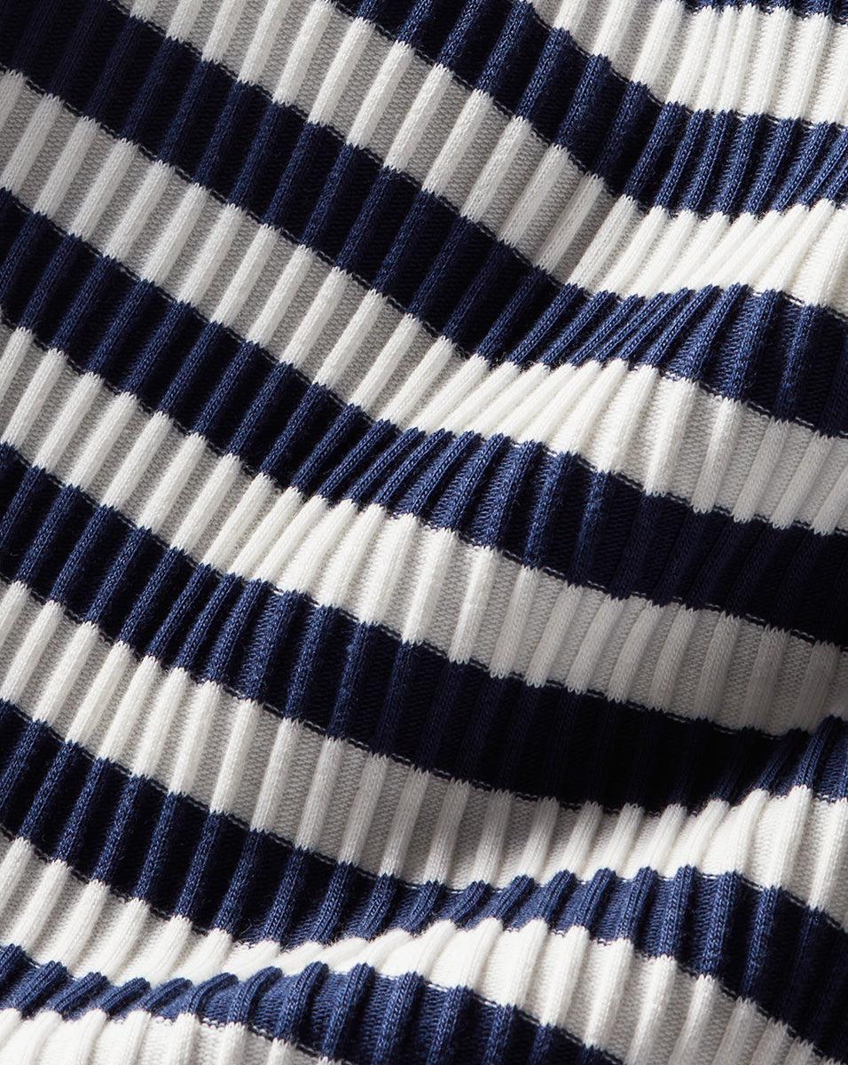 Pierre Striped Tee in Off-White/Marine