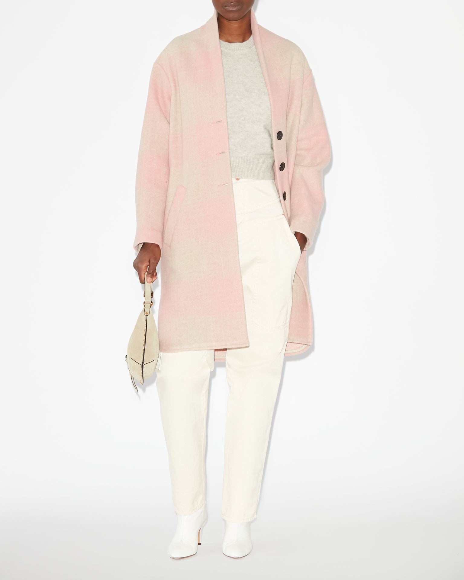 Gabriel Coat in Light Pink