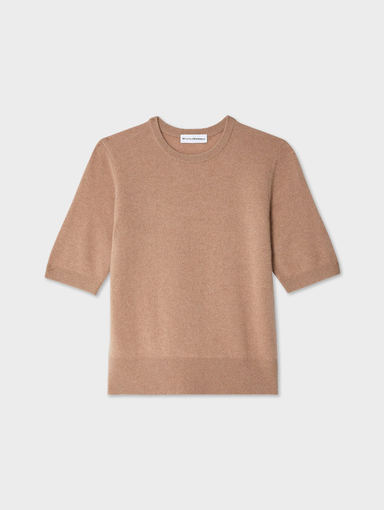 Essential Cashmere Tee in True Camel