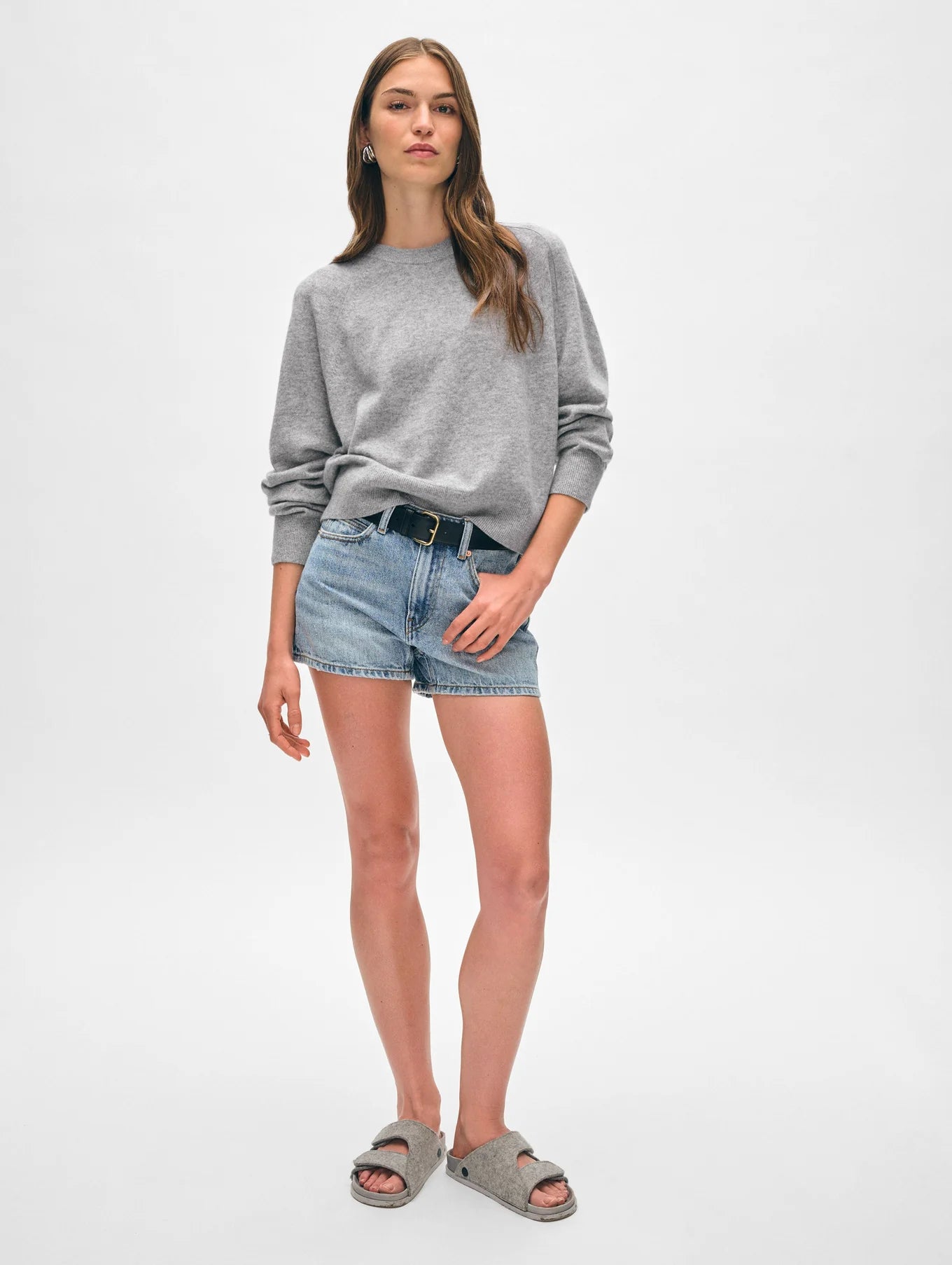 Cashmere Sweatshirt Grey Heather