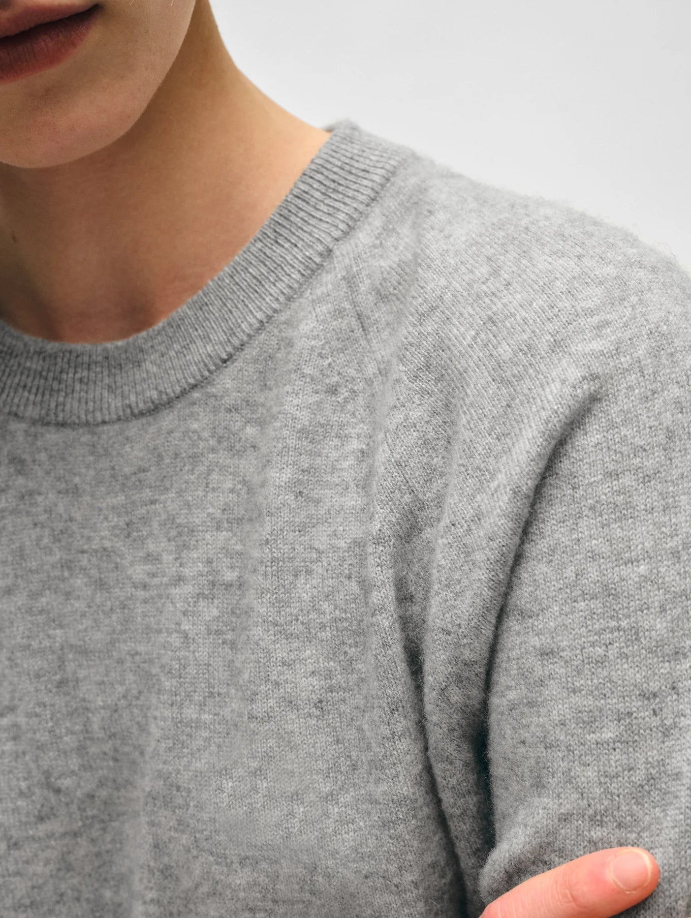 Cashmere Sweatshirt Grey Heather