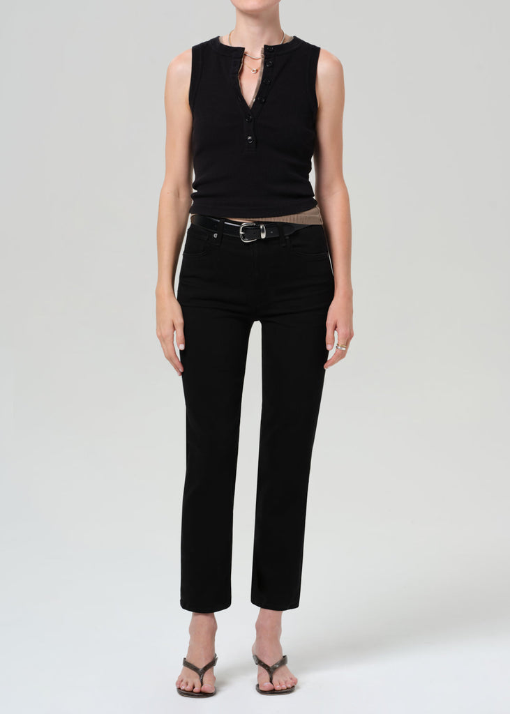 Caia Straight in Plush Black