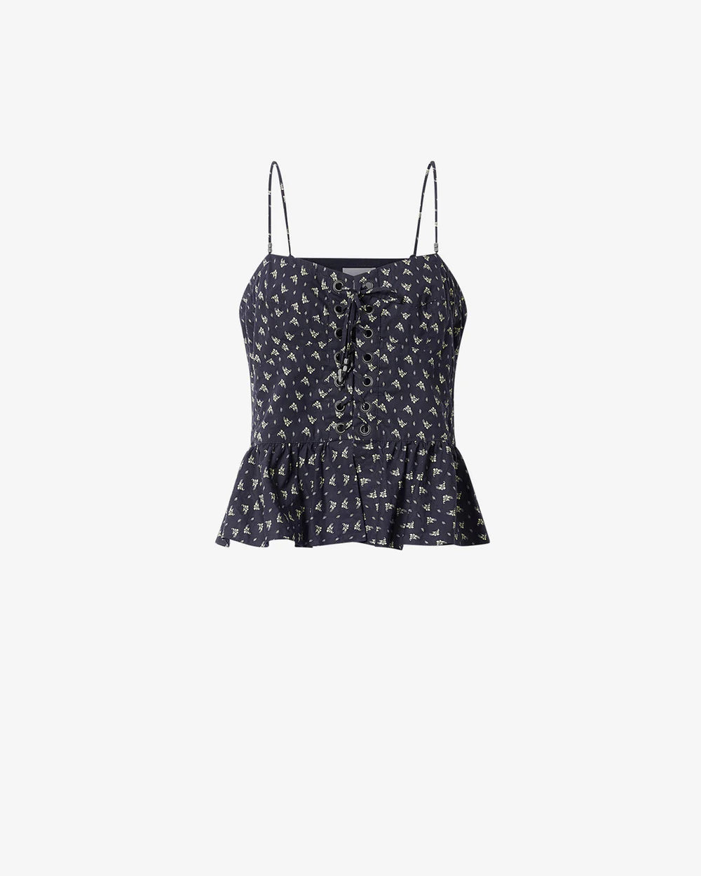 Dolma Top in Black/Ecru
