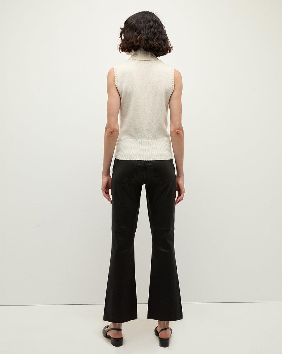 Carson Leather Pant in Black