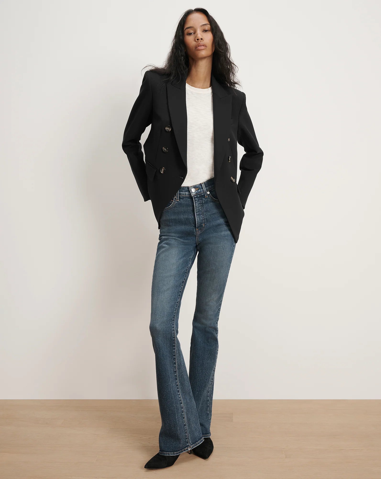 Miller Dickey Jacket with Horn-Button in Black