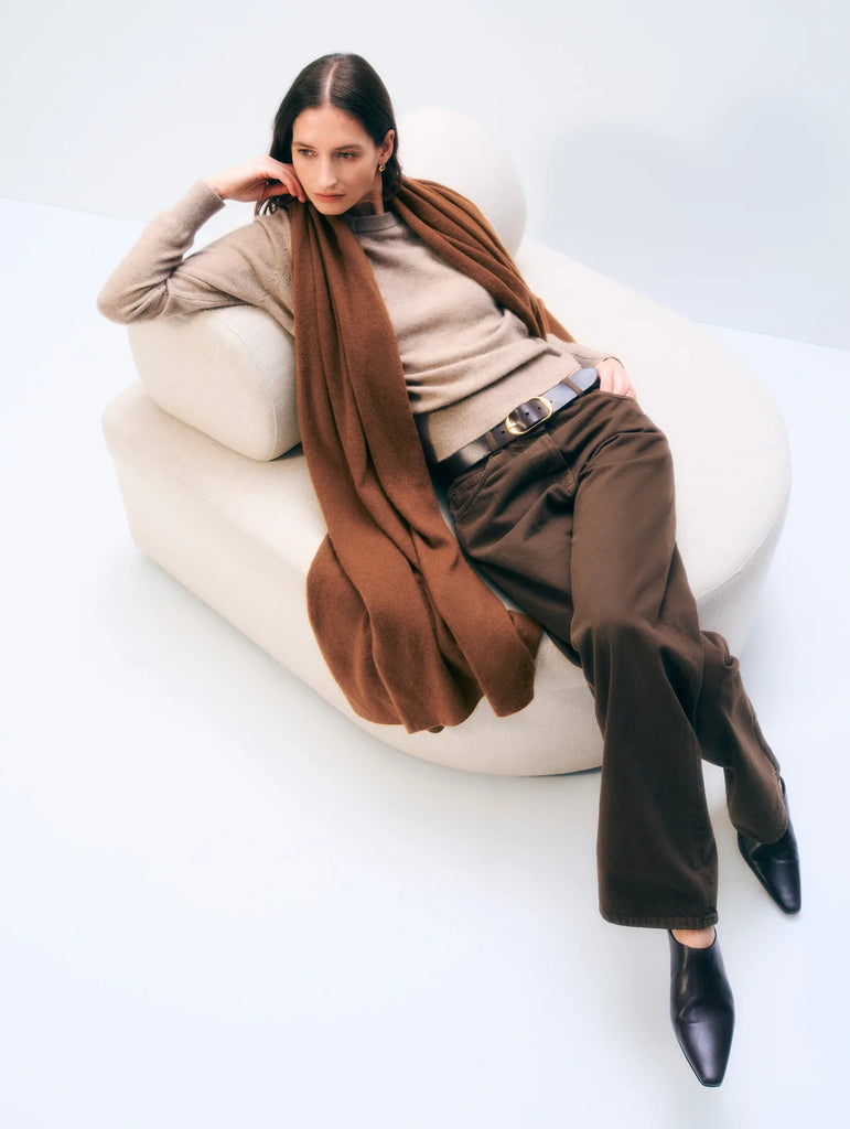 Cashmere Travel Wrap in Cedarwood