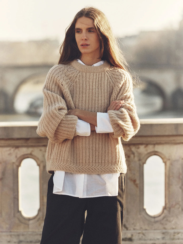 Landrey Sweater in Cream Ice