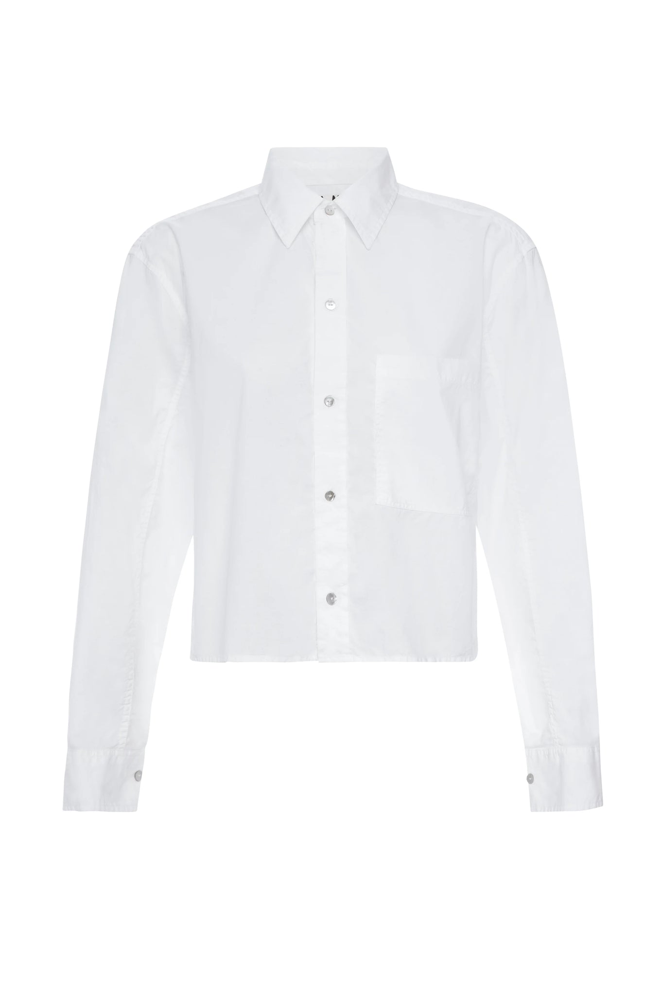 Ruth Crop Shirt in White