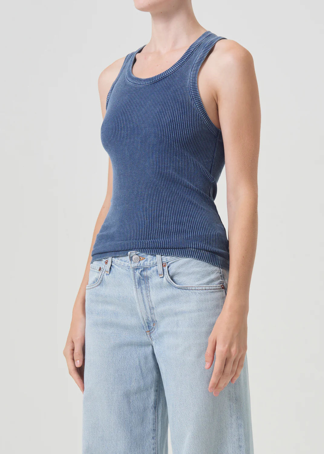 Poppy Tank in Indigo