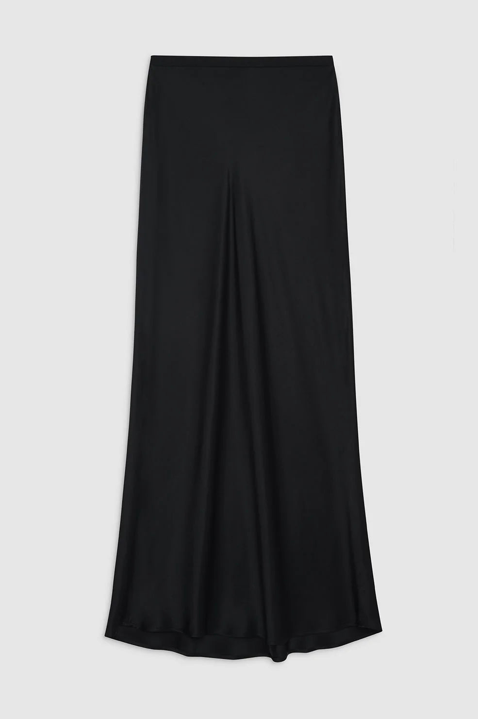 Bar Silk Maxi Skirt in Black