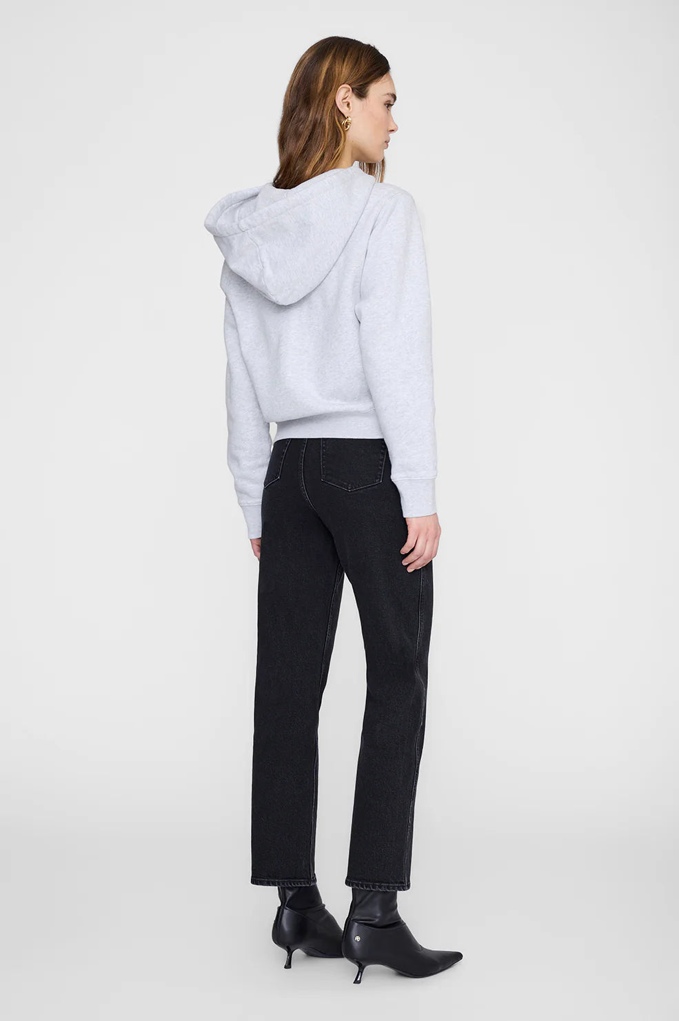 Casper Zip Up Bing in Grey Melange