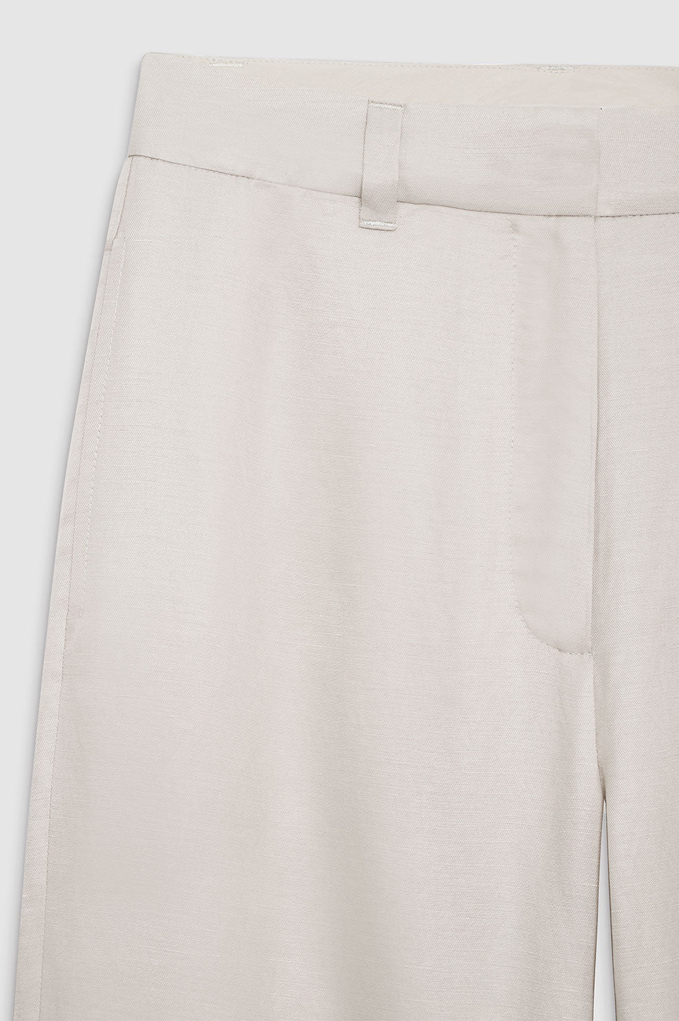 Lyra Trouser in Dove Linen Blend