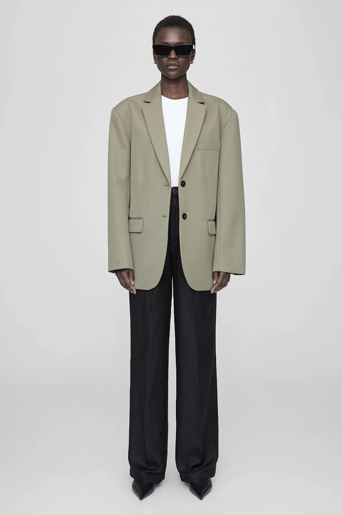 Quinn Blazer in Green Khaki